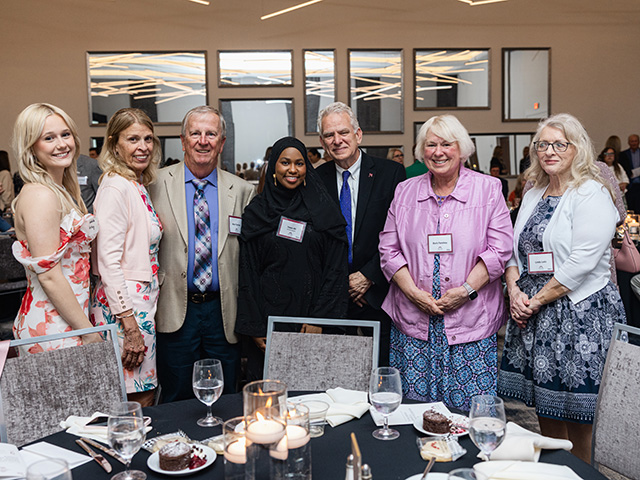 Nursing scholarship recipients and donors 